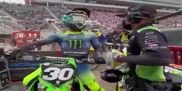 下田丈が初優勝！AMAスーパークロス2021第15戦ソルトレイクシティ1レース結果とAMAモトクロス決勝ハイライト動画